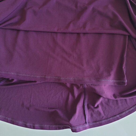 Timeless deep rich-colour coordinated assemble: flowy top and tulip skirt - Picture 7 of 11